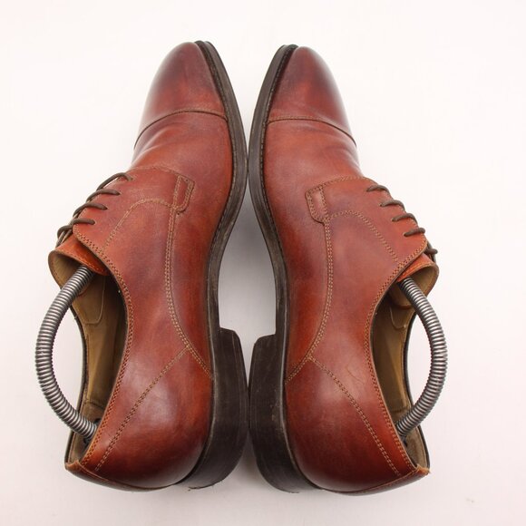 Magnanni Samson Cap Toe Derby Dress Shoes Men\'s Size 9 M Brown Leather 23475 main image 7